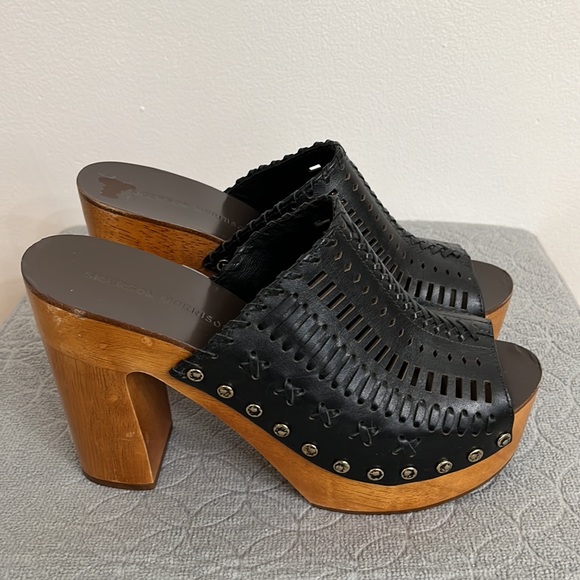 Sigerson Morrison Women's Queen Platform Sandals~Mule~Clog - Picture 5 of 7